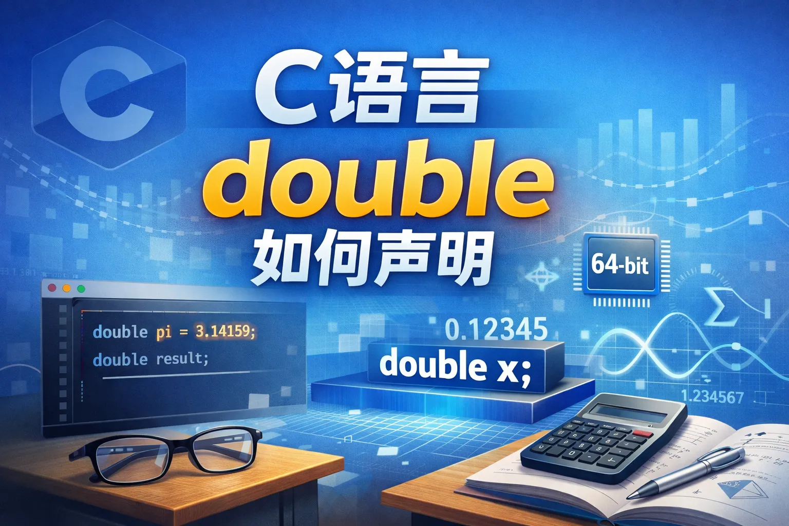 c语言double如何声明
