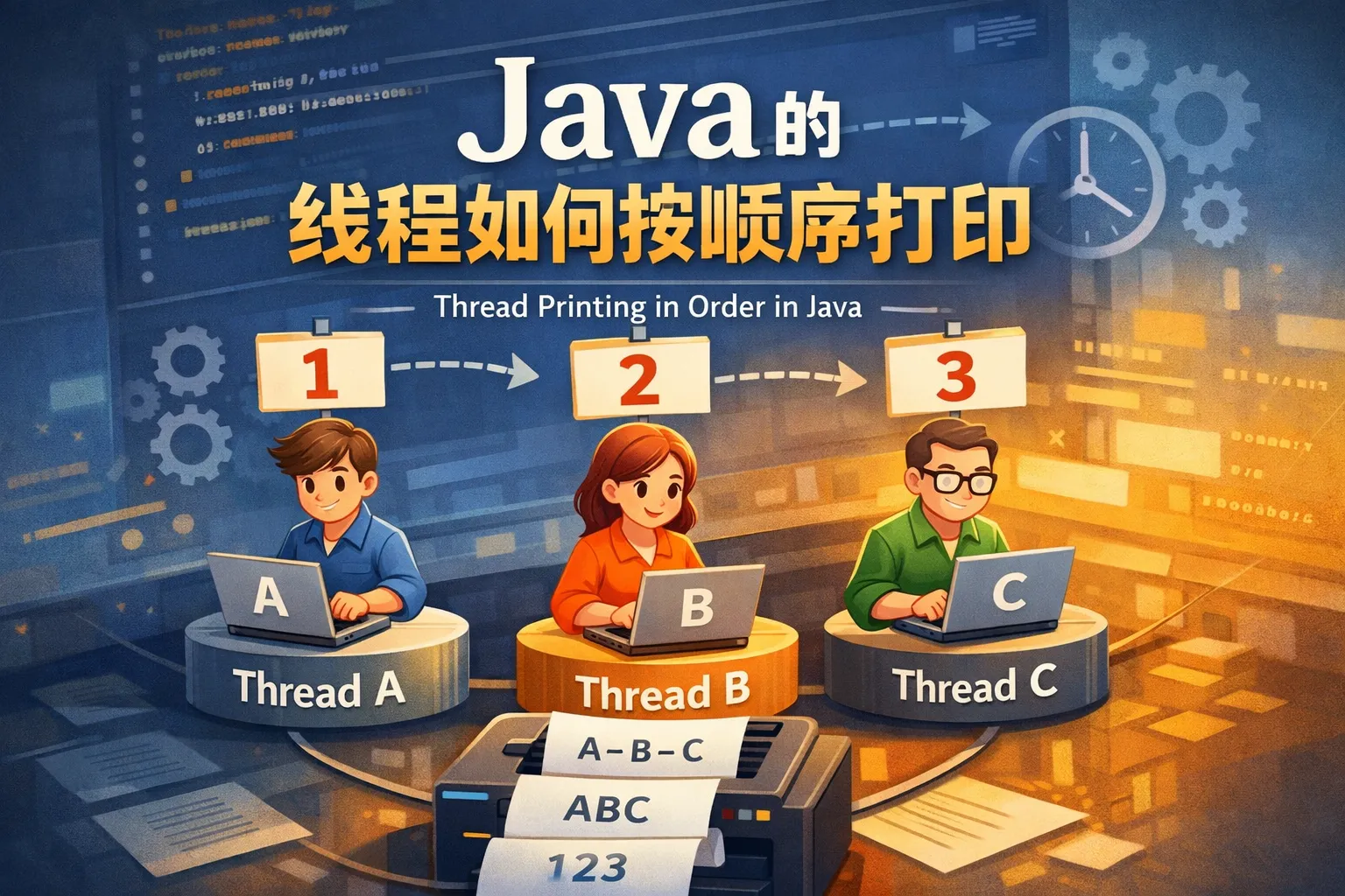 java的线程如何按顺序打印