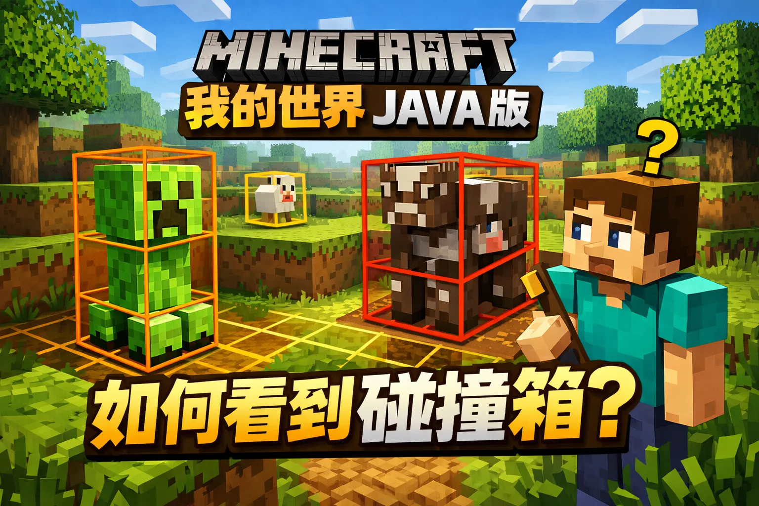我的世界java版如何看到碰撞箱