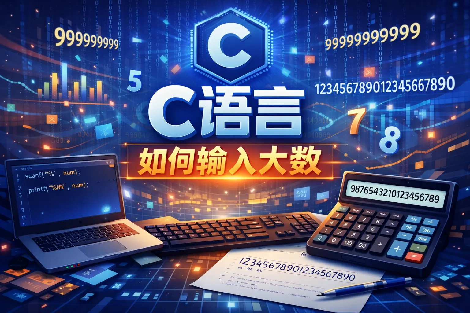 C语言如何输入大数