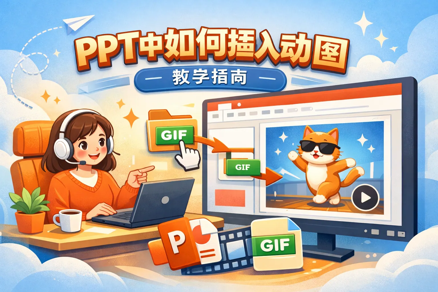 ppt中如何插入动图