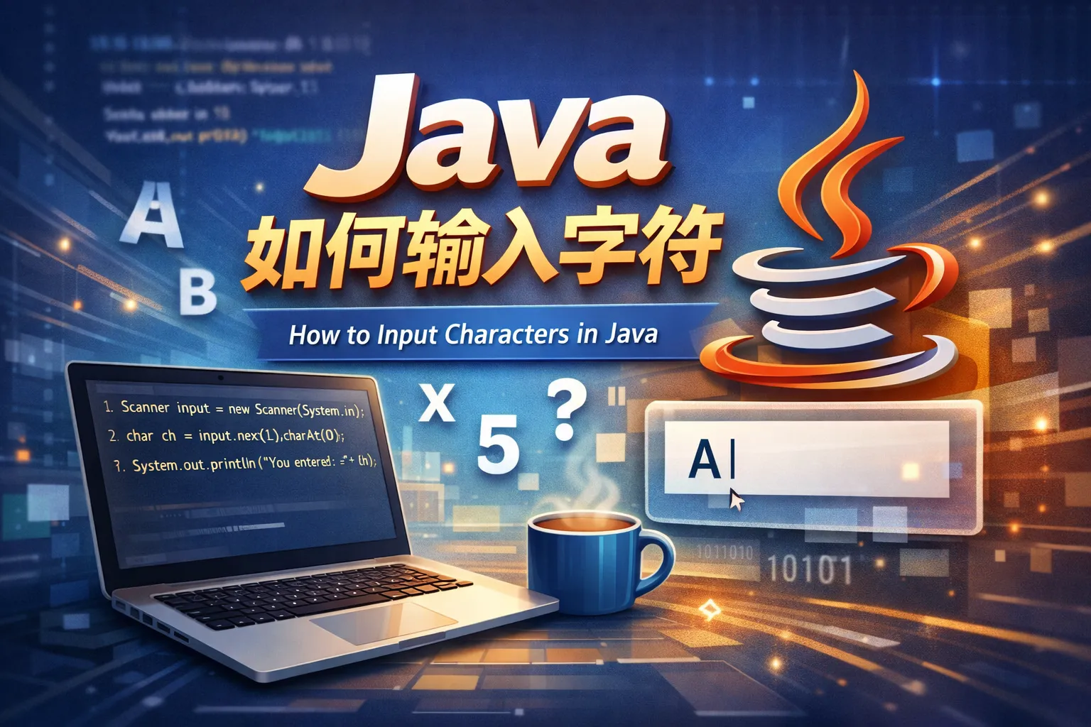 java如何输入字符