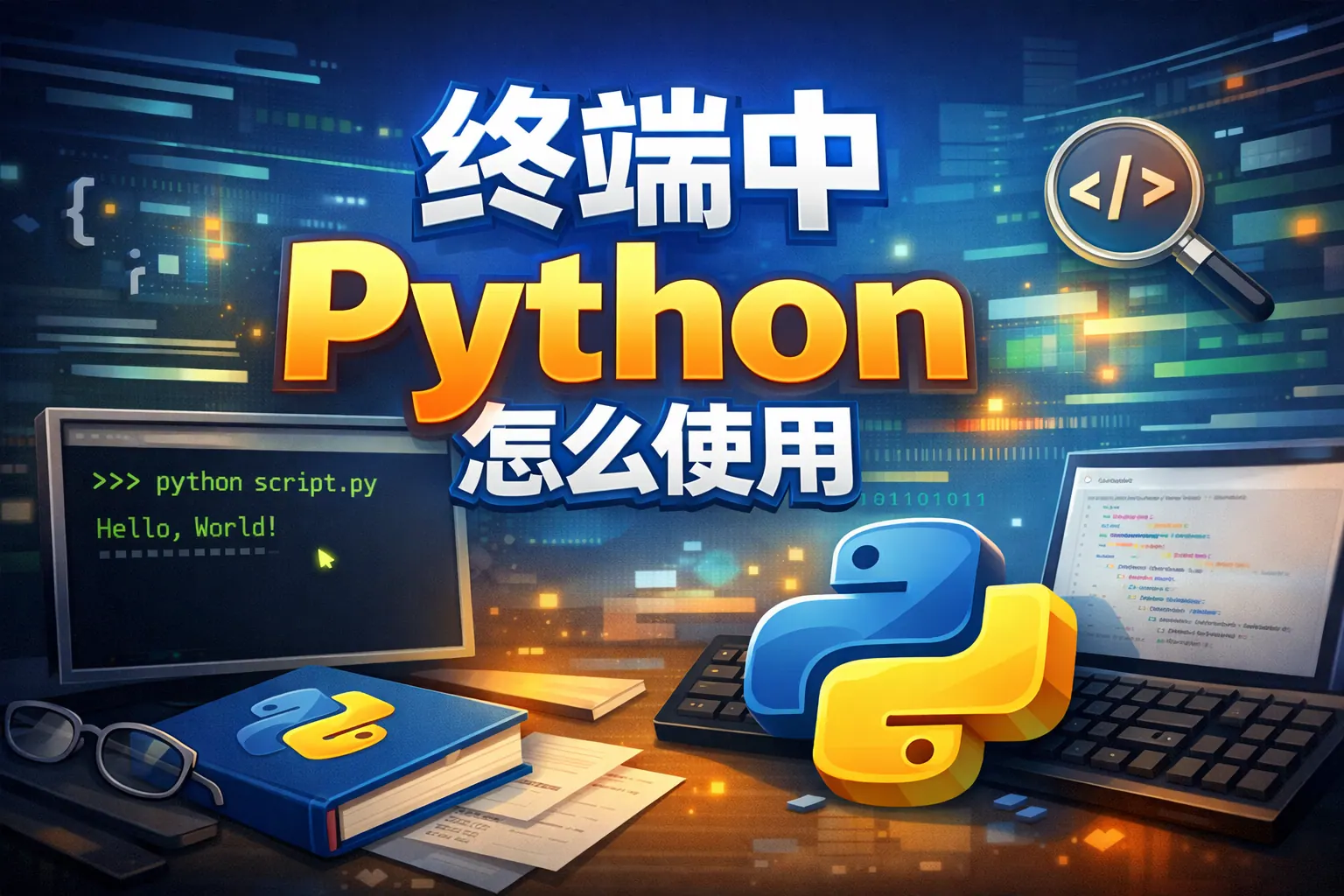 终端中python怎么使用