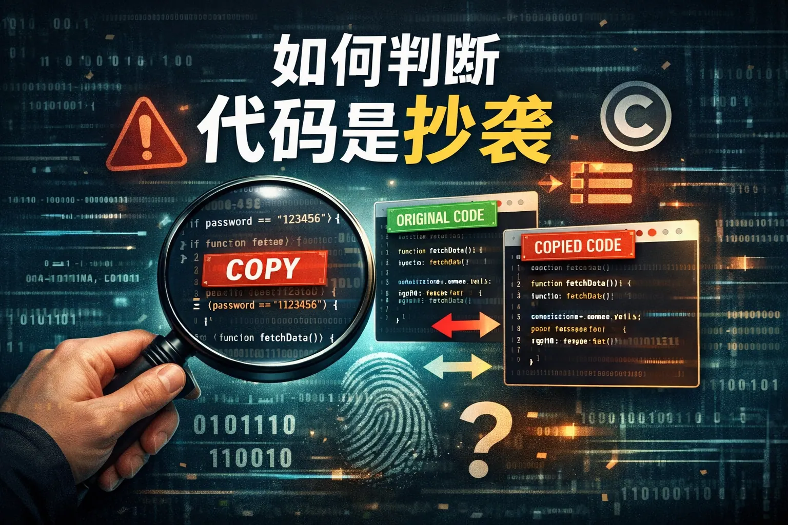 如何判断代码是抄袭