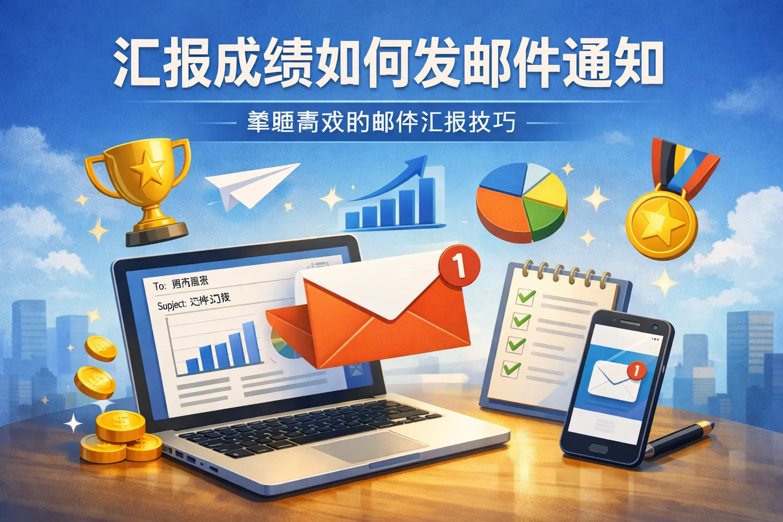 汇报成绩如何发邮件通知