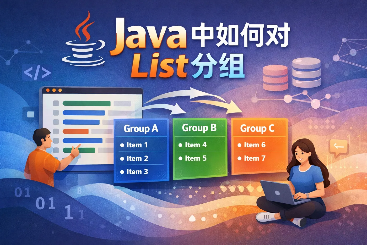 java中如何对list分组