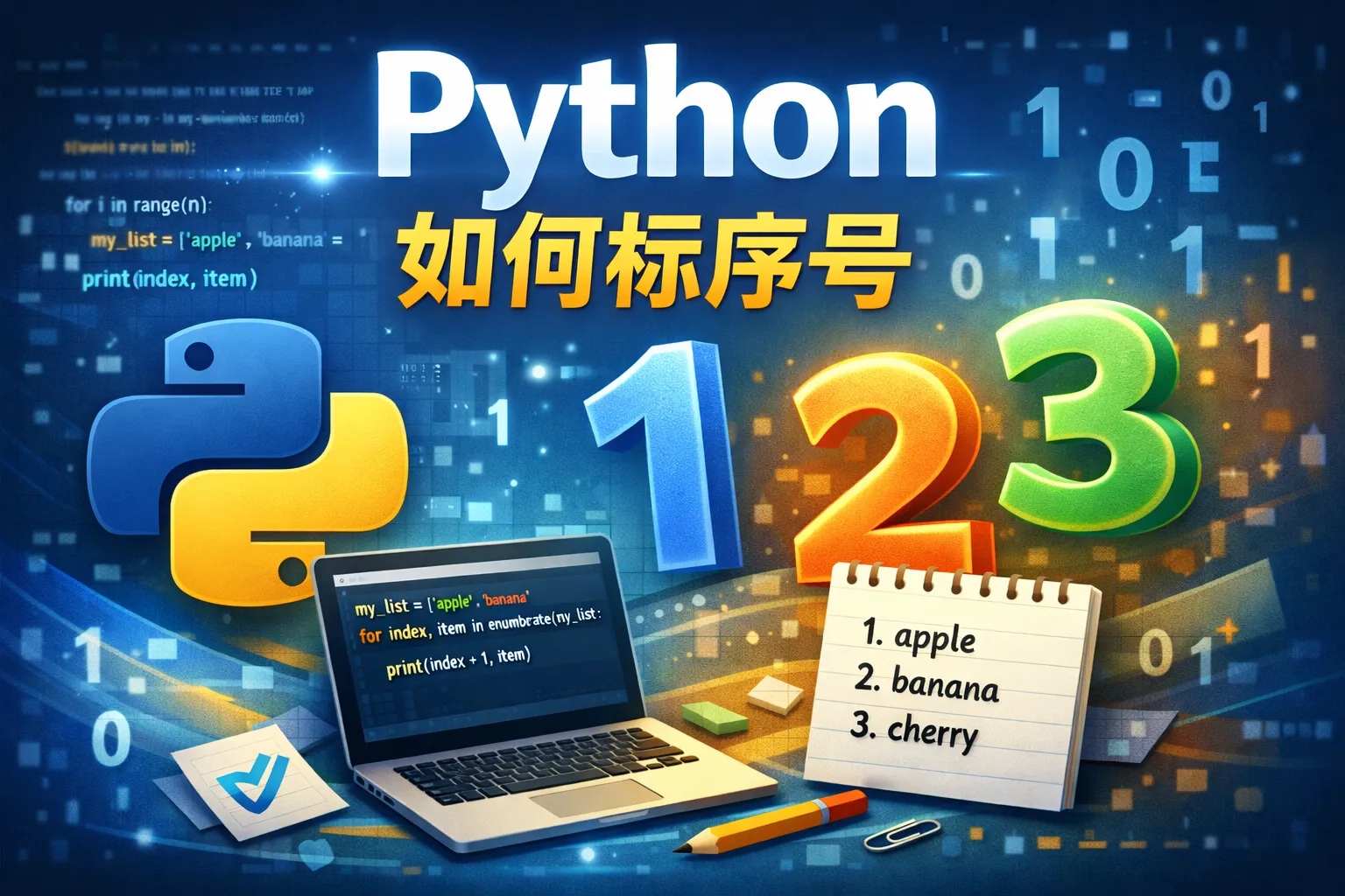 python如何标序号