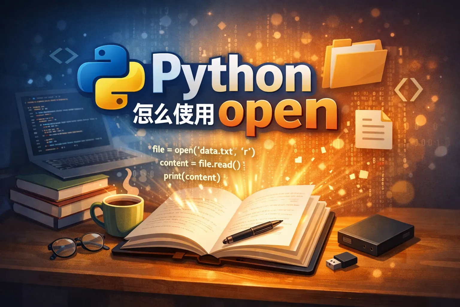 python怎么使用open