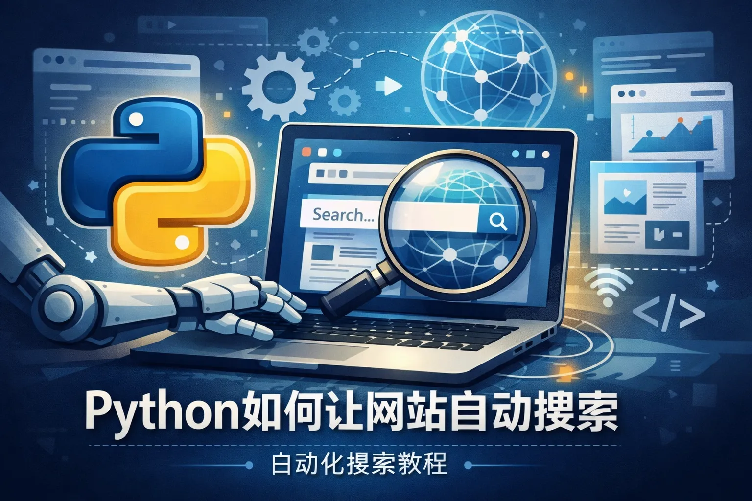 python 如何让网站自动搜索