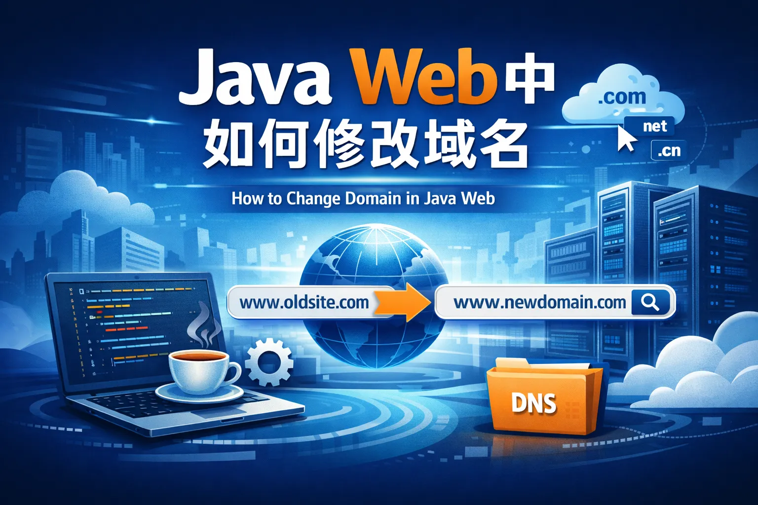 java web中如何修改域名