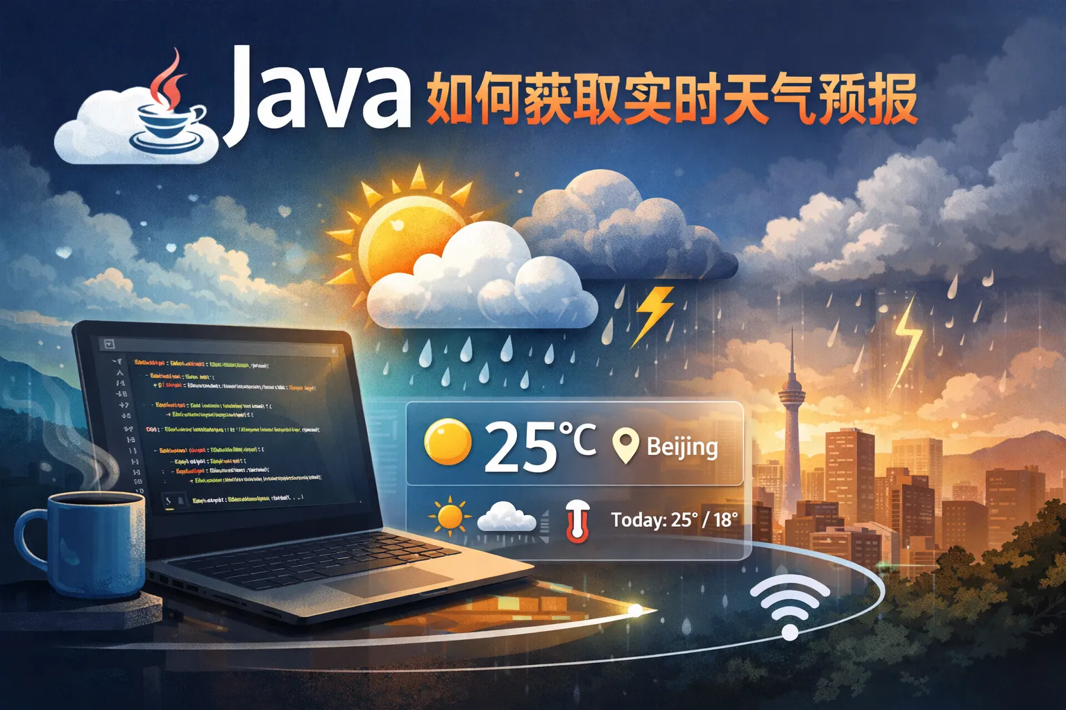 java 如何获取实时天气预报
