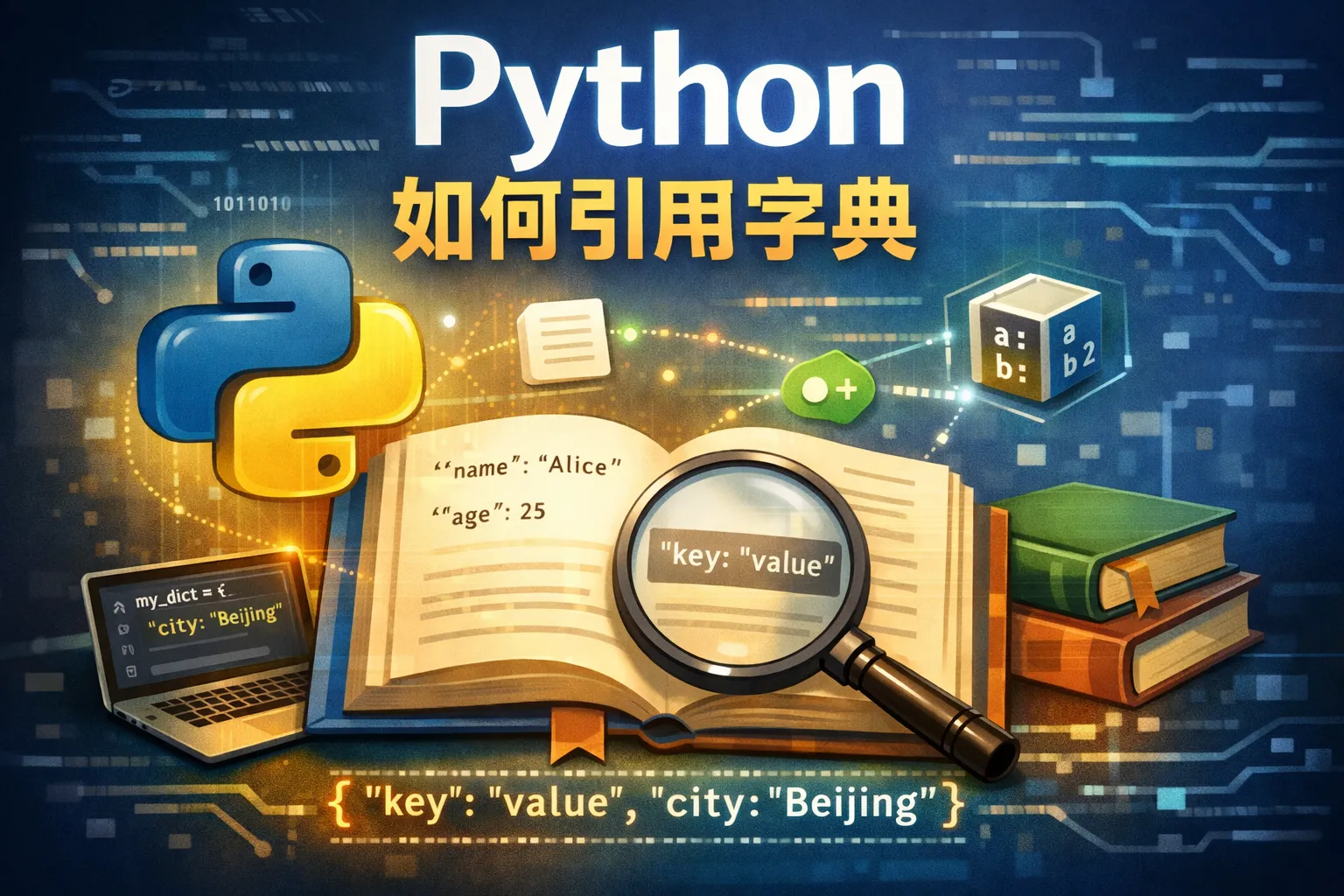 python 如何引用字典