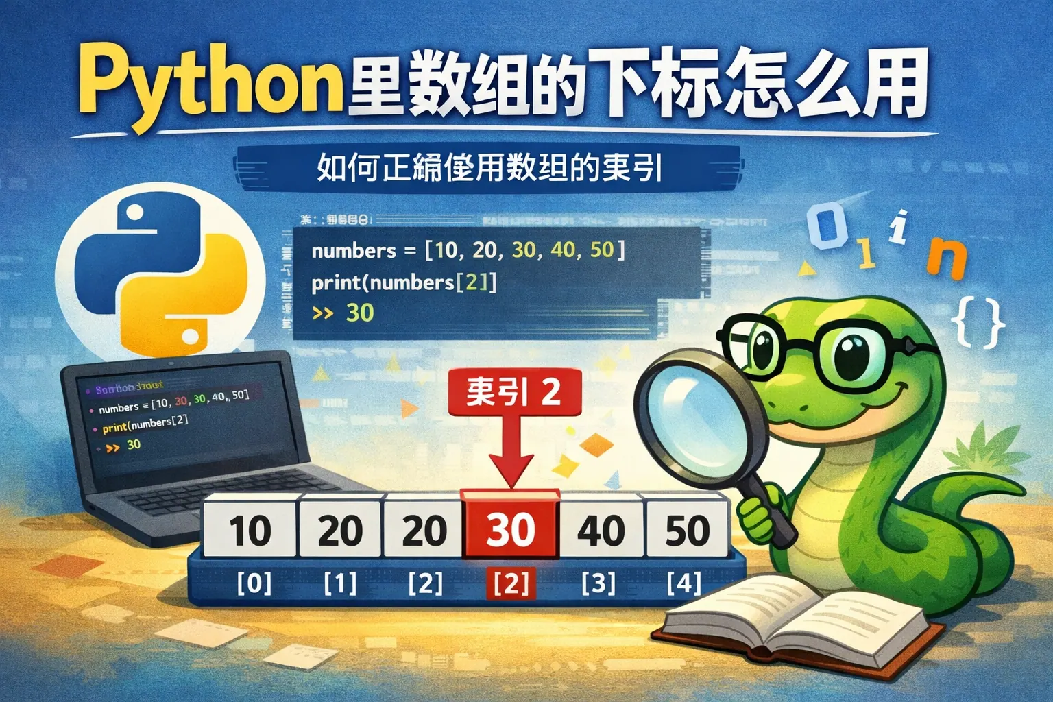 python里数组的下标怎么用