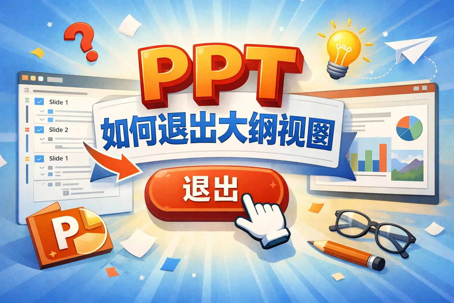 ppt如何退出大纲视图