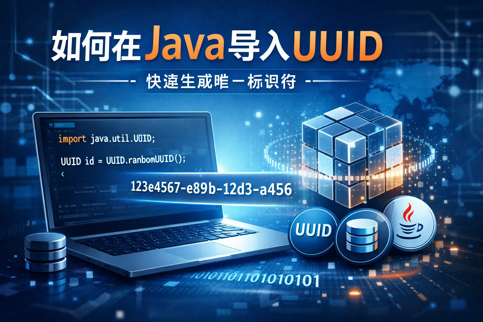 如何在java导入uuid