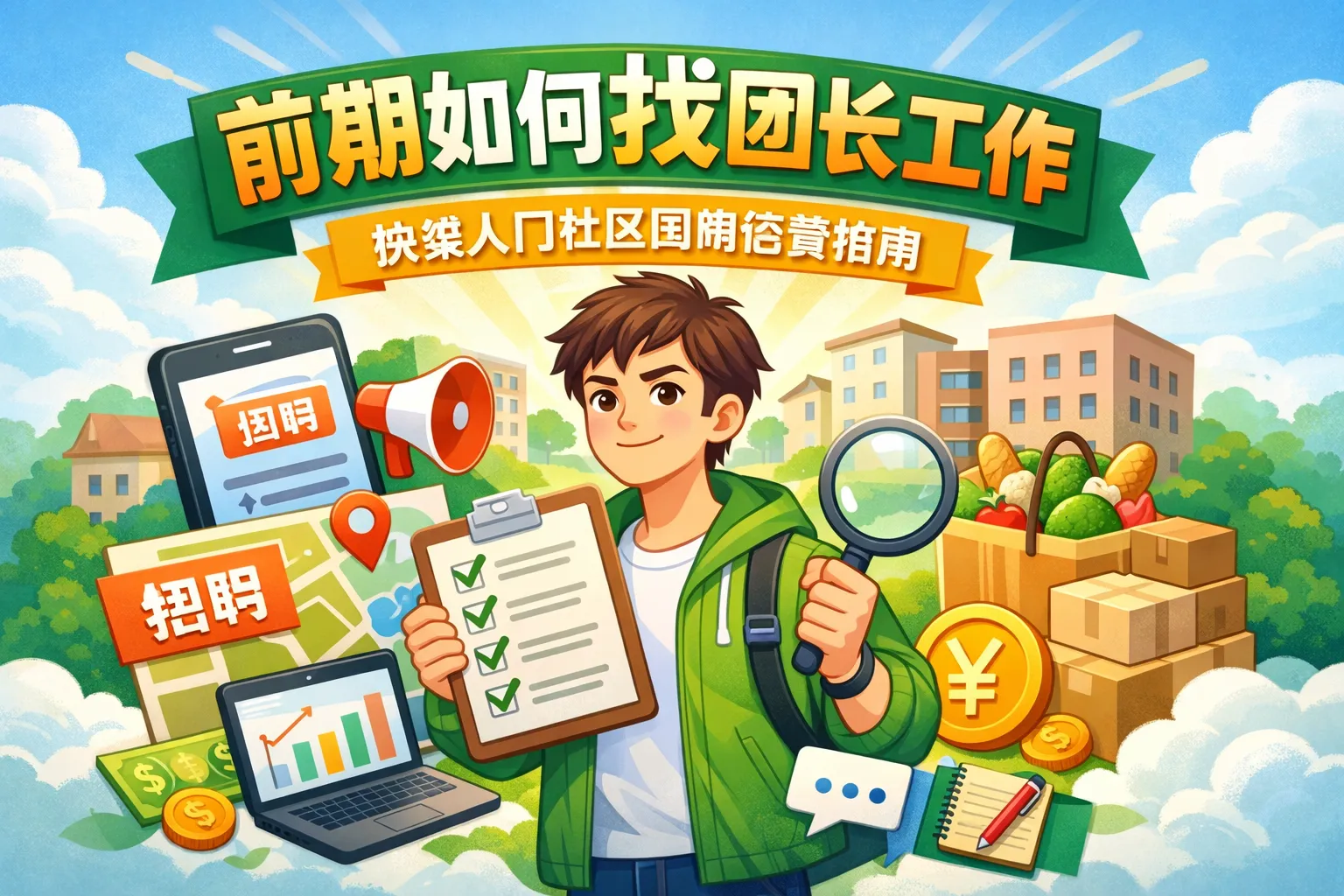 前期如何找团长工作