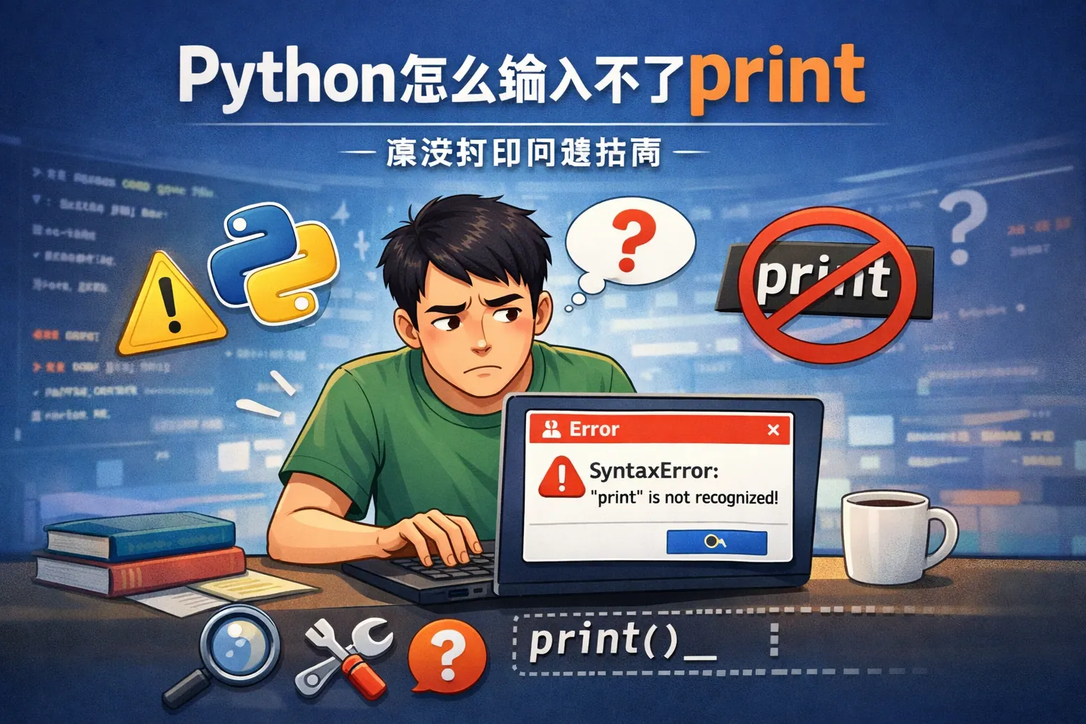 python怎么输入不了print