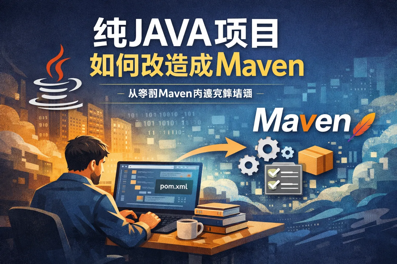 纯JAVA项目如何改造成maven