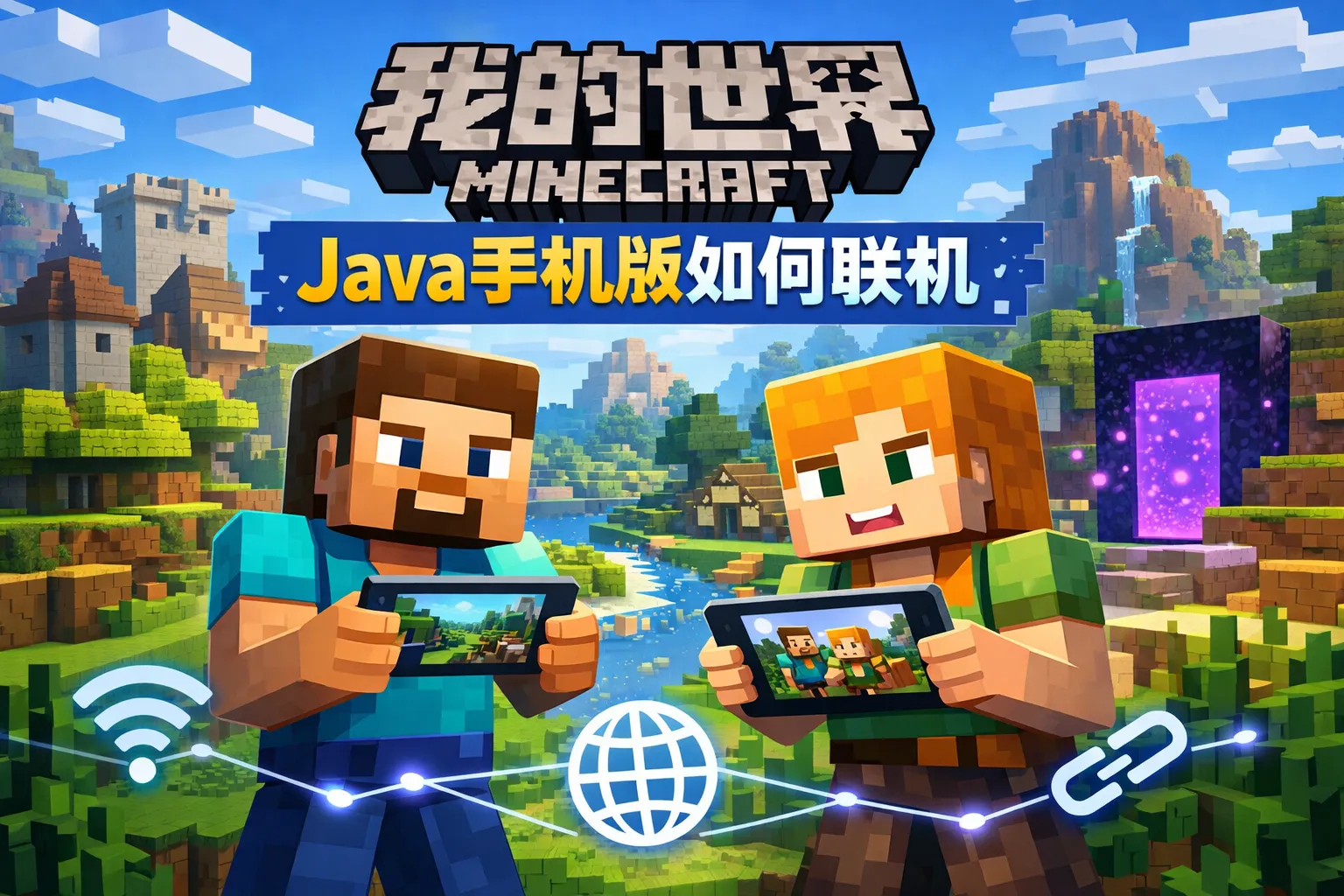 我的世界java手机版如何联机