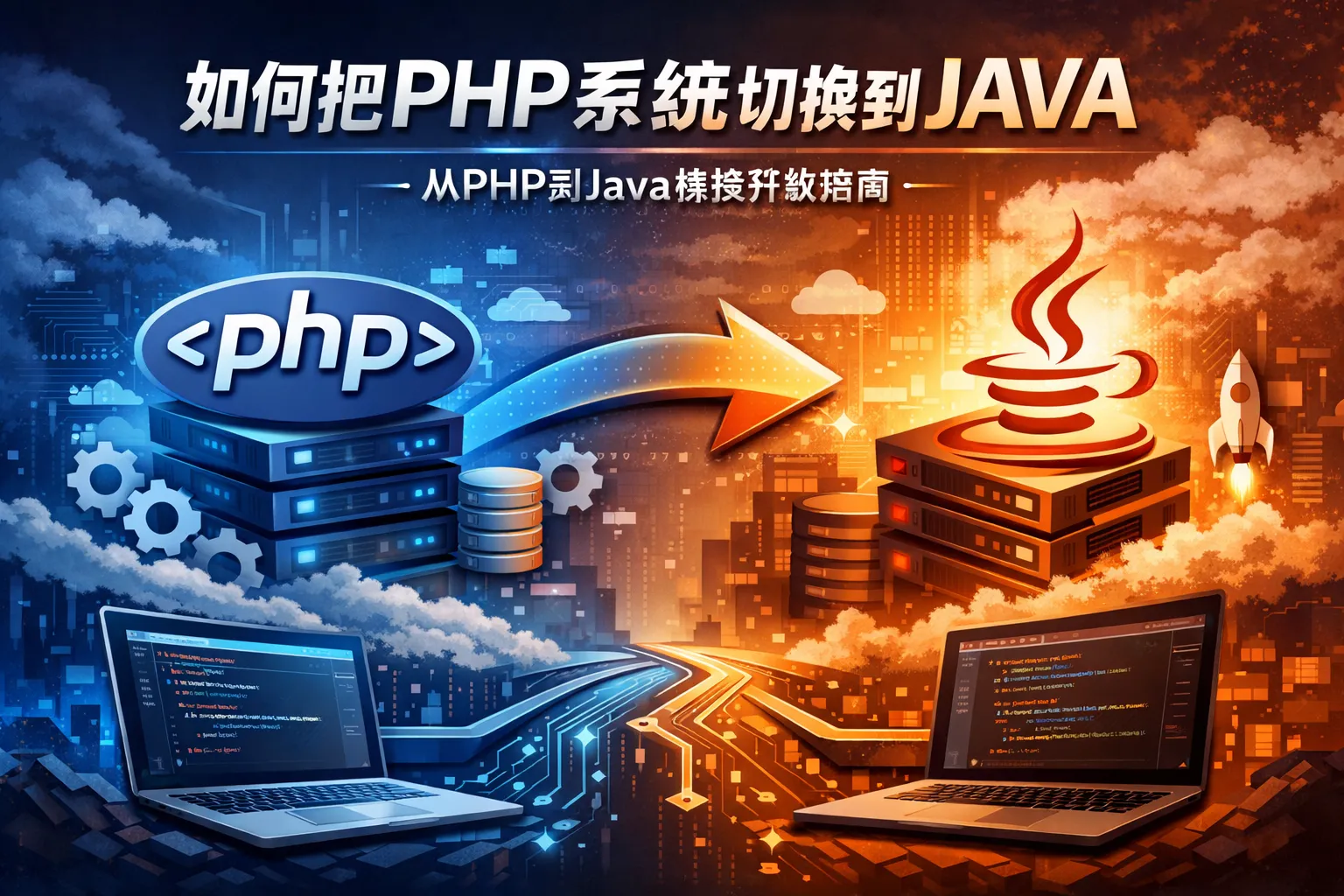 如何把php系统切换到java