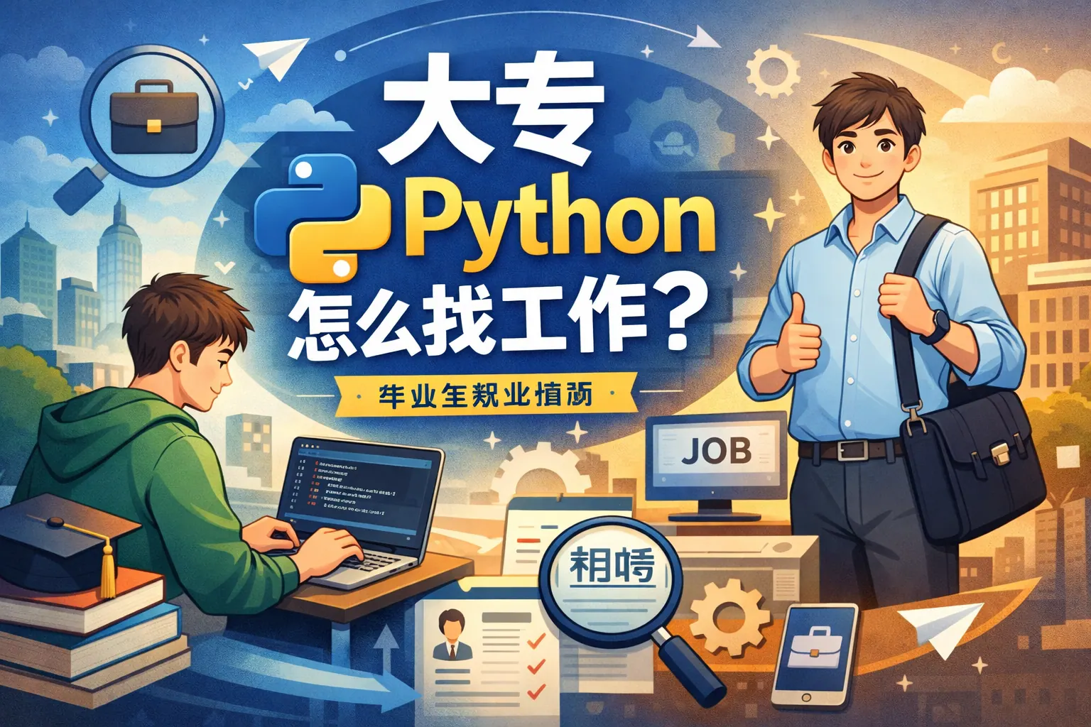 大专python怎么找工作