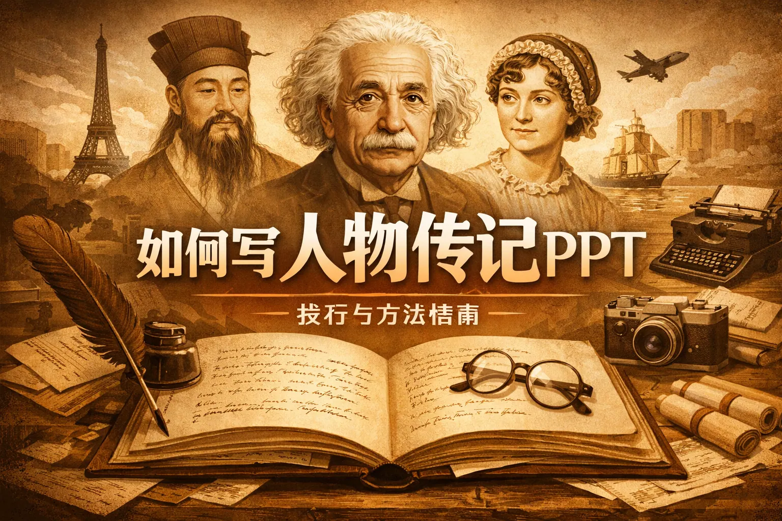 如何写人物传记ppt