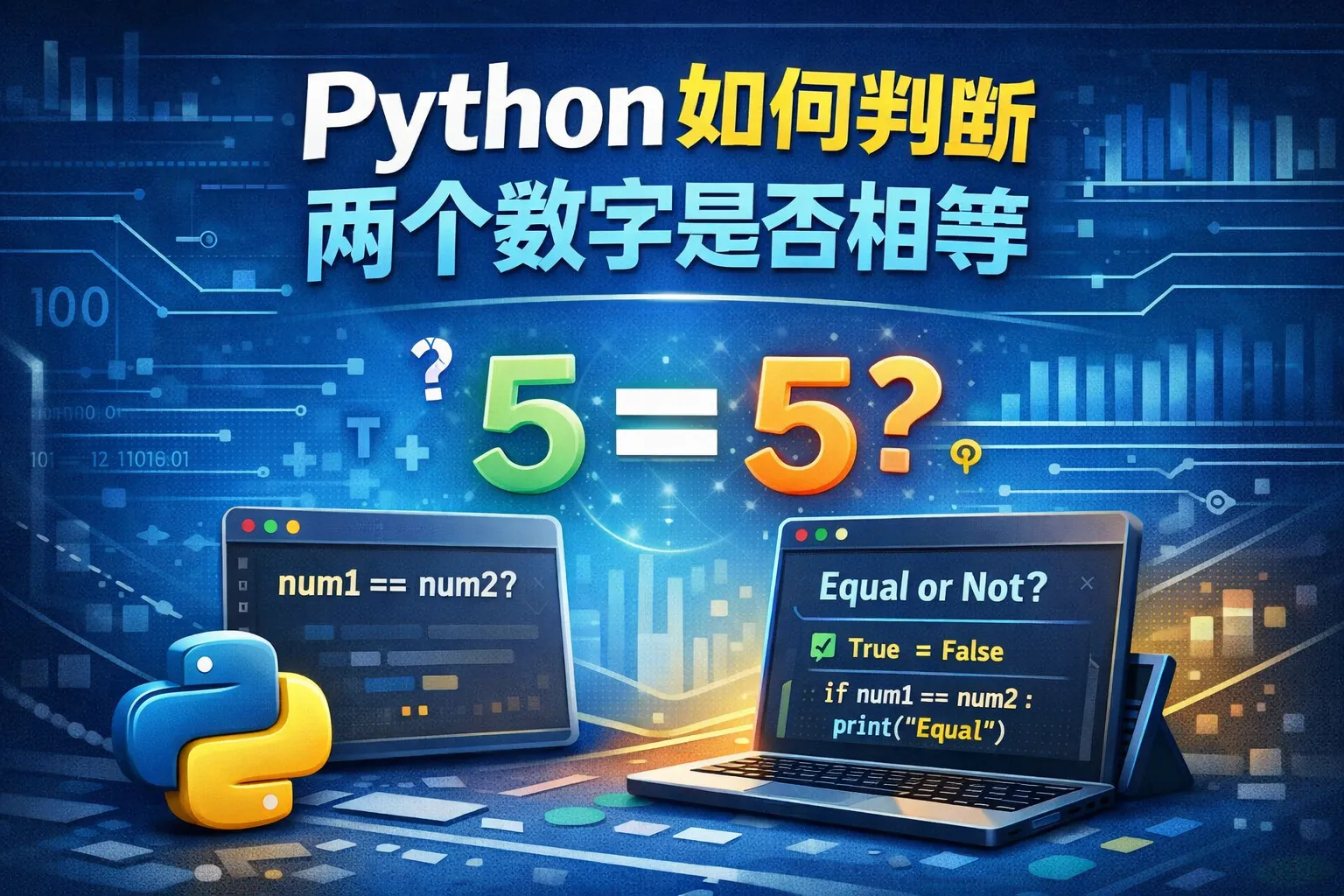 python如何判断两个数字是否相等