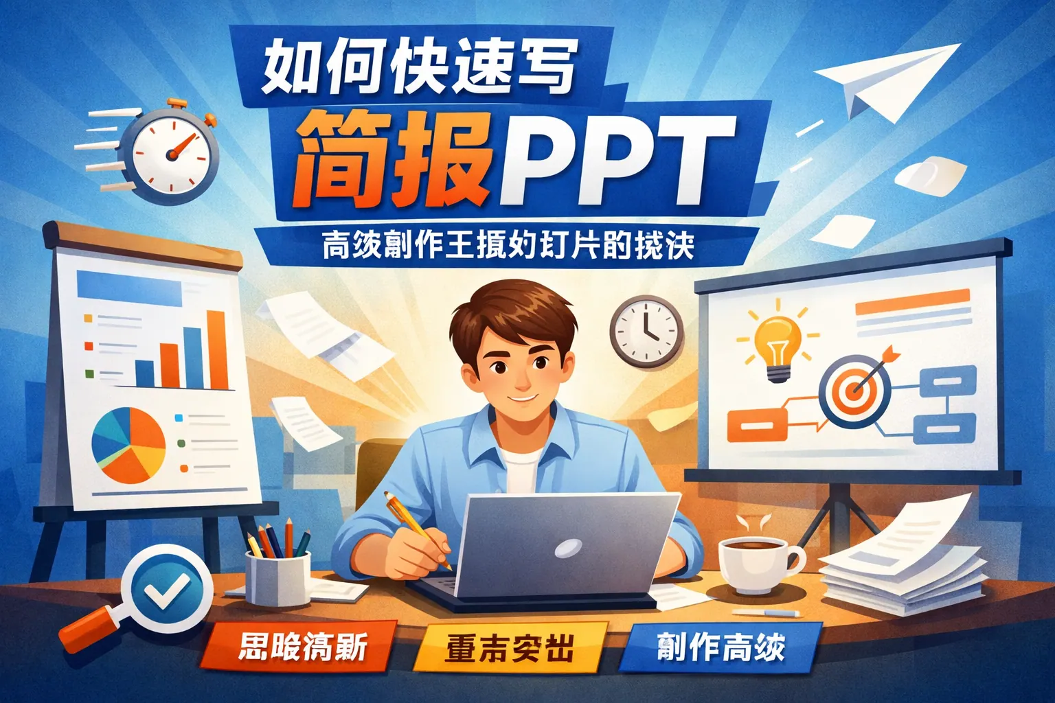 如何快速写简报ppt