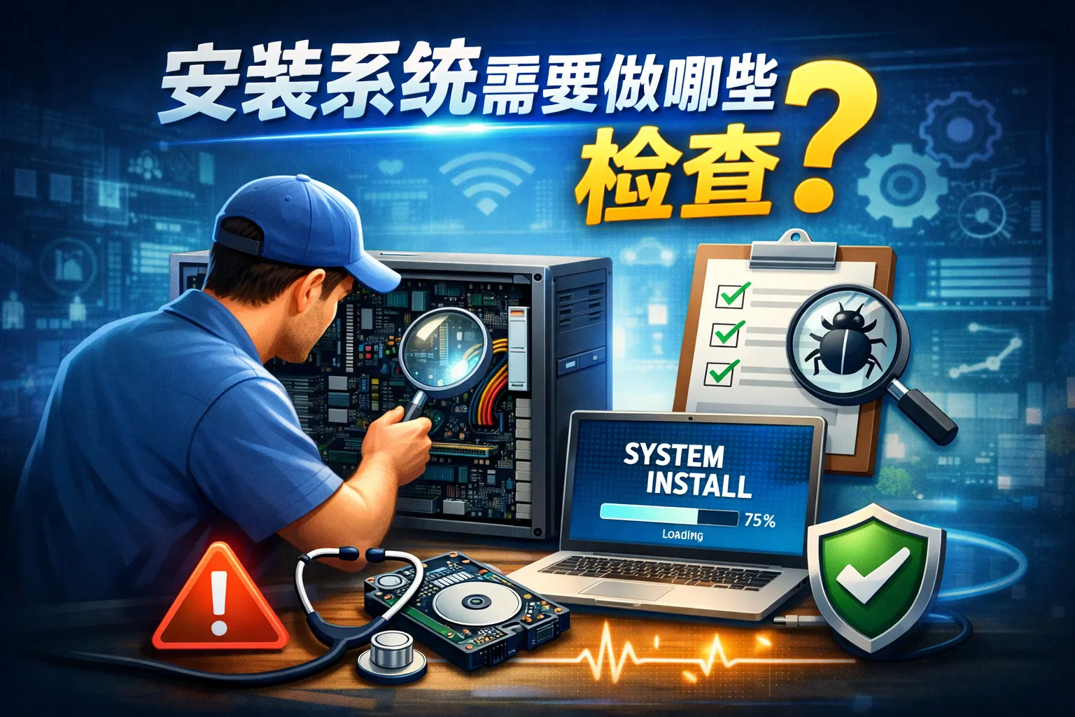 安装系统需要做哪些检查