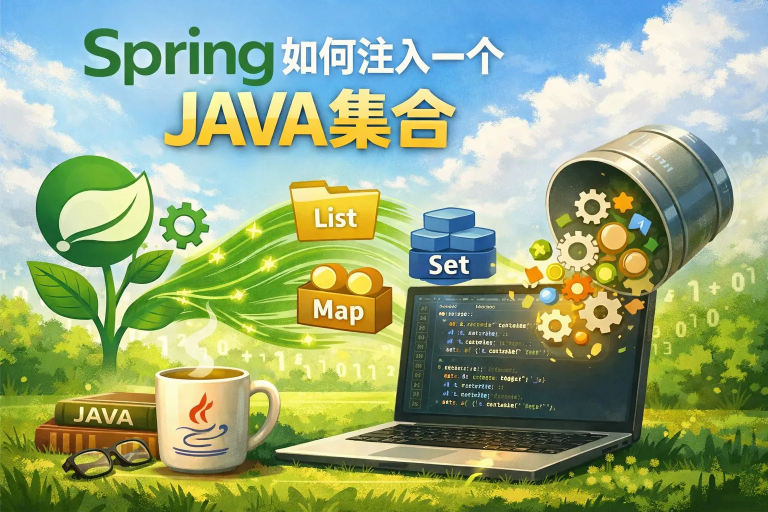 spring如何注入一个JAVA集合