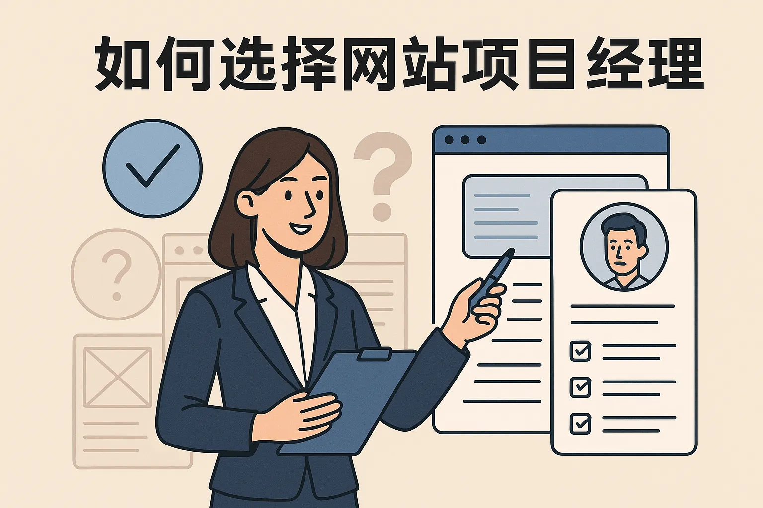 如何选择网站项目经理