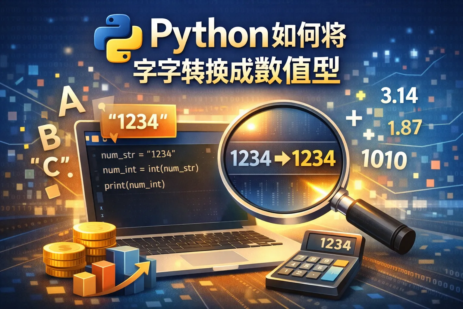 python如何将字符转换成数值型