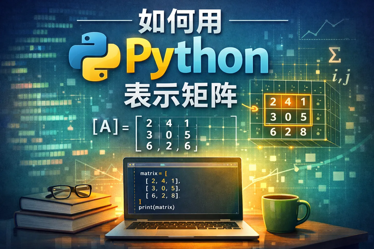 如何用python表示矩阵