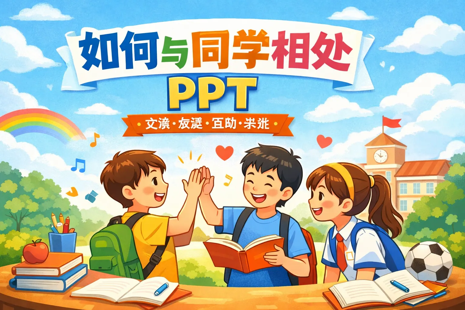 如何与同学相处ppt