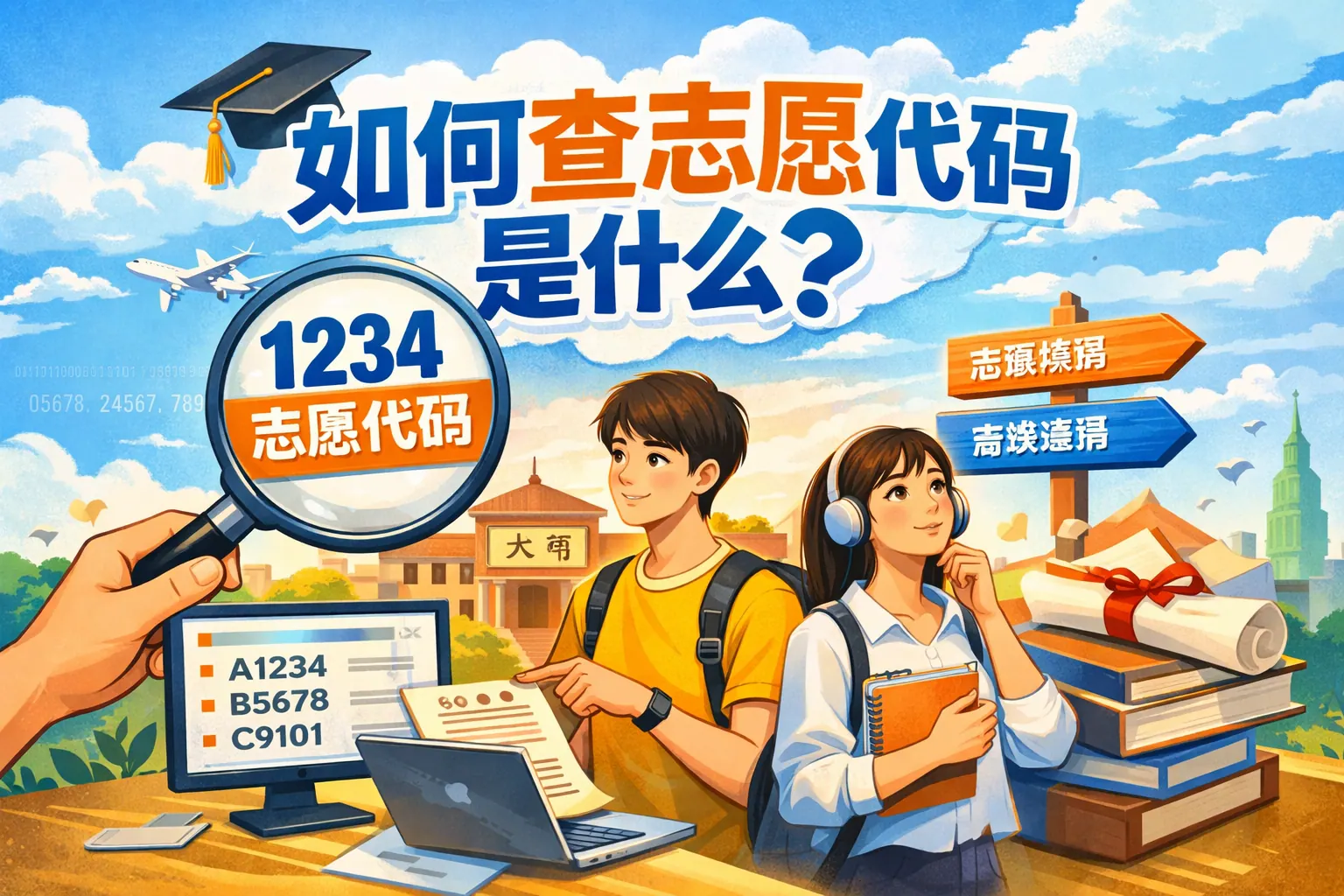 如何查志愿代码是什么