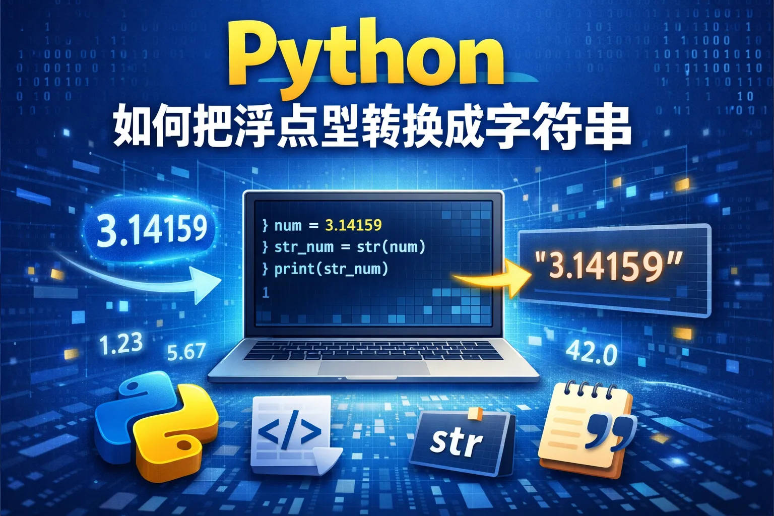 python如何把浮点型转换成字符串