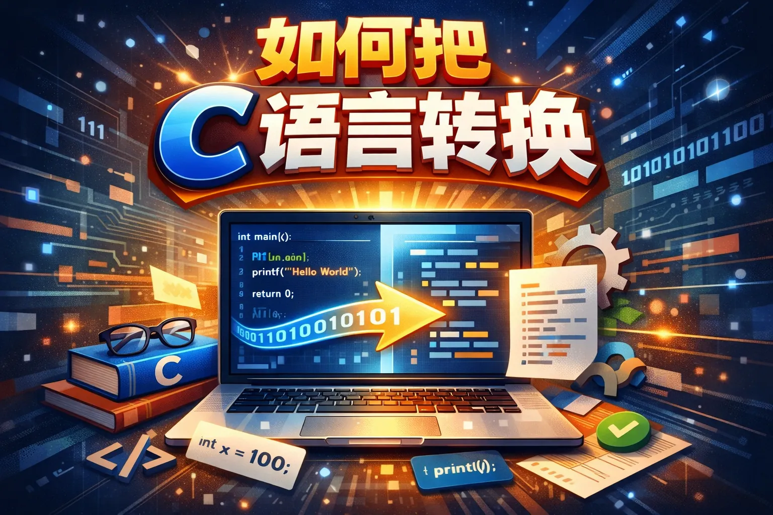 如何把c语言转换