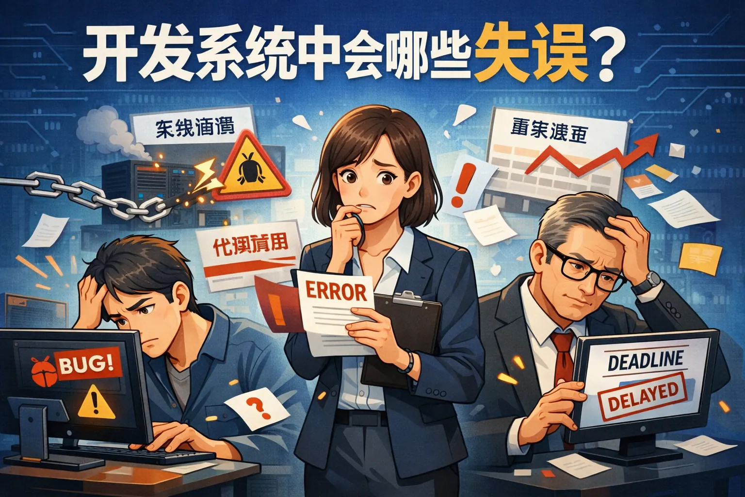 开发系统中会有哪些失误