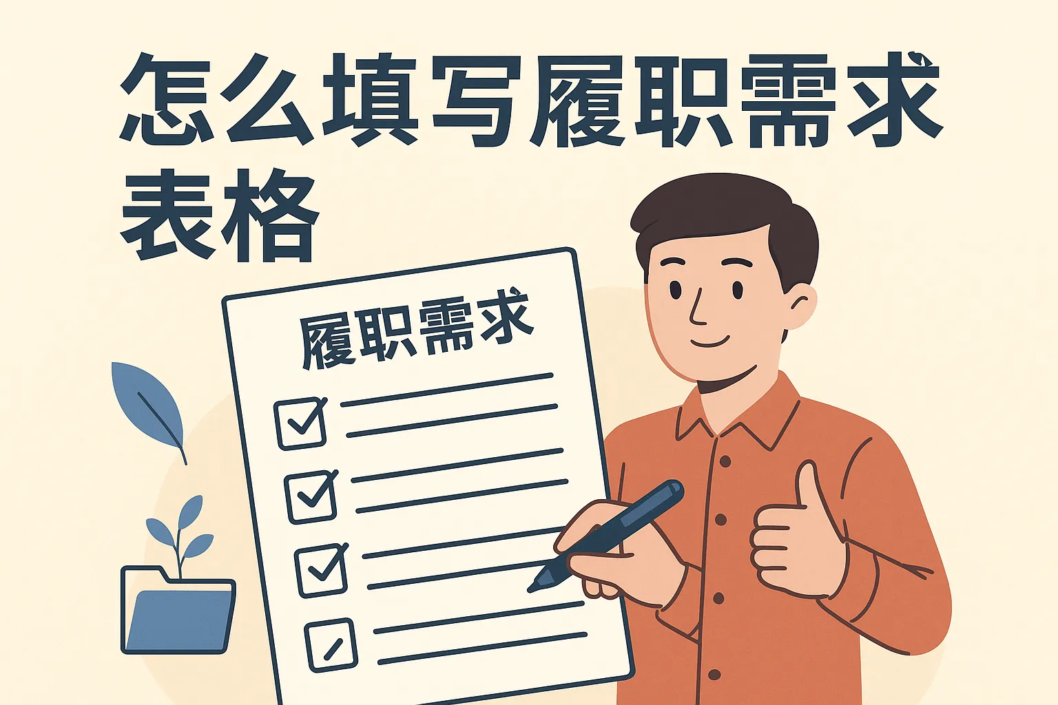 怎么填写履职需求表格图片