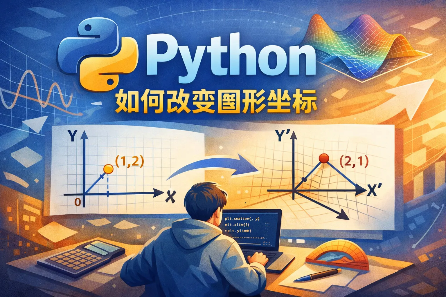 python 如何改变图形坐标