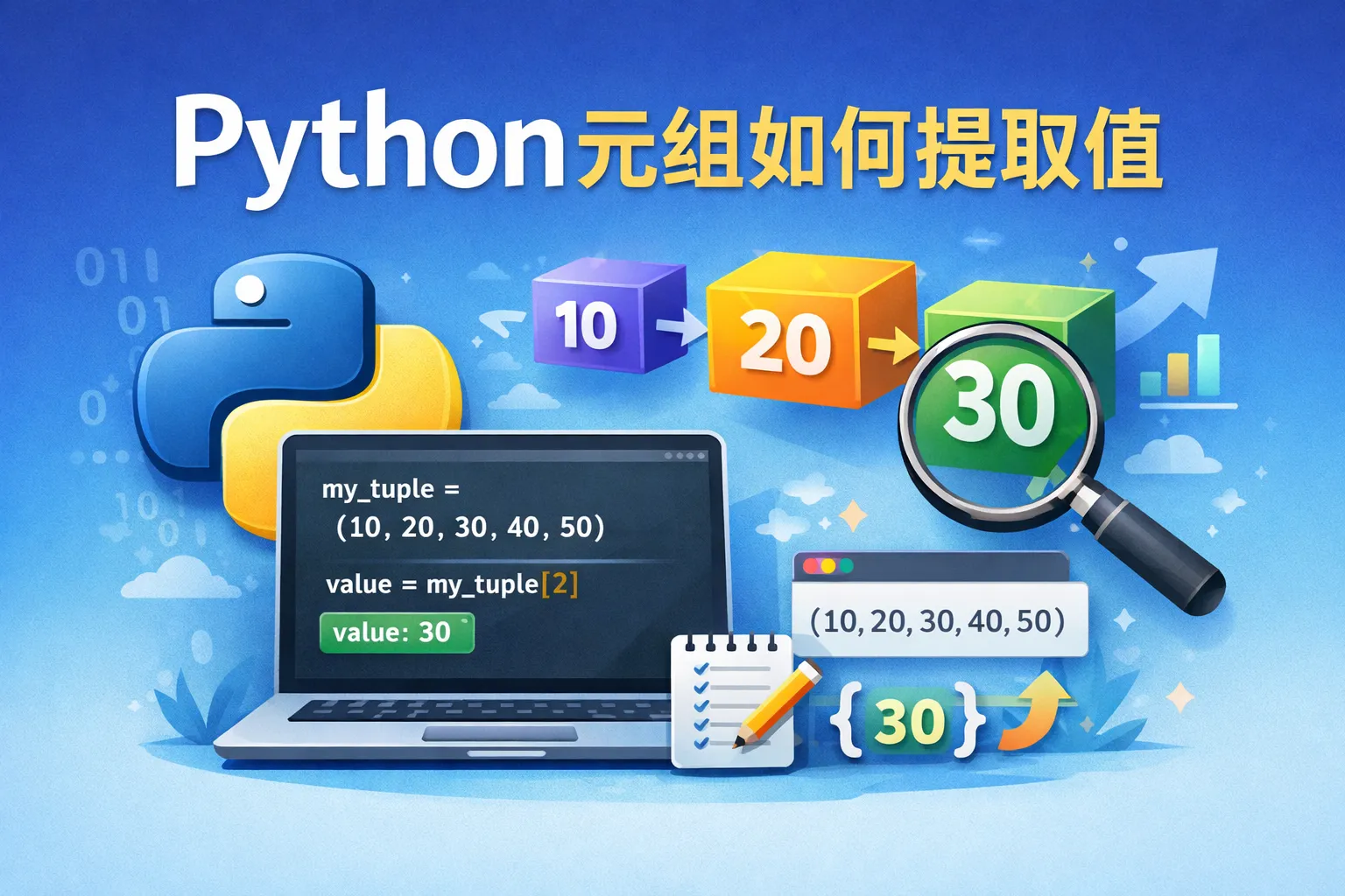 python元组如何提取值