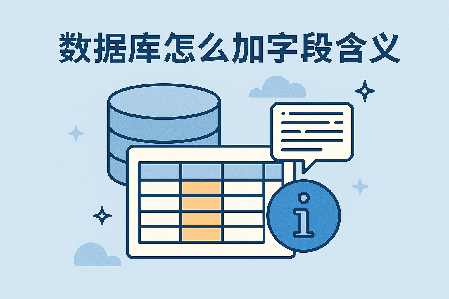 数据库怎么加字段含义
