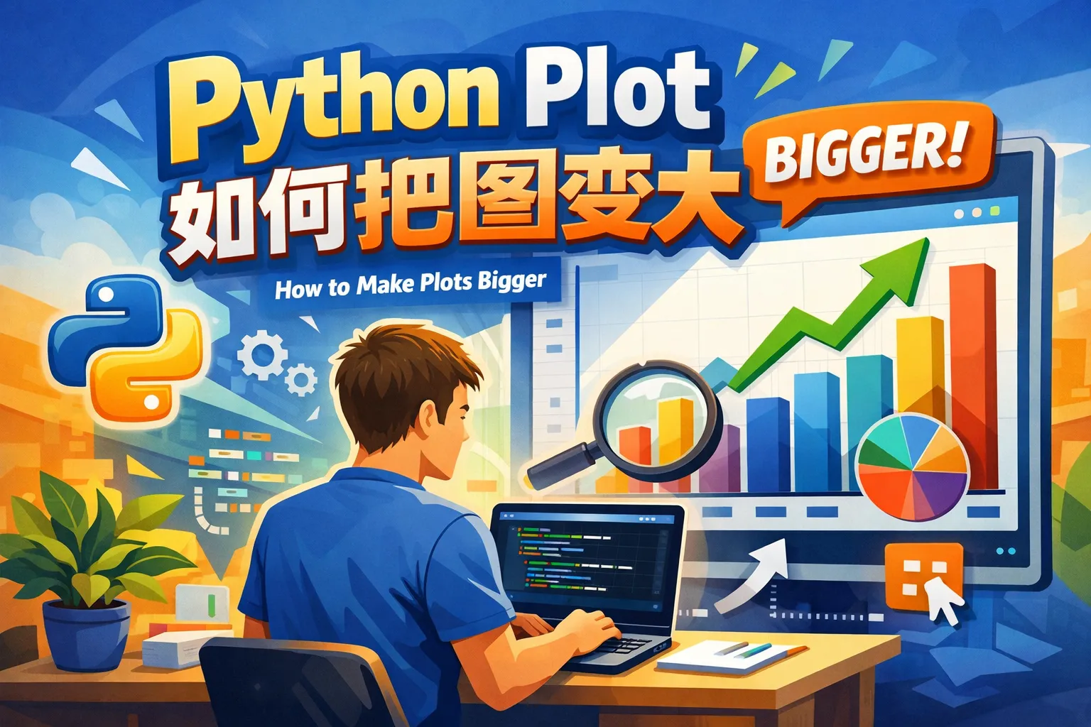 python plot如何把图变大