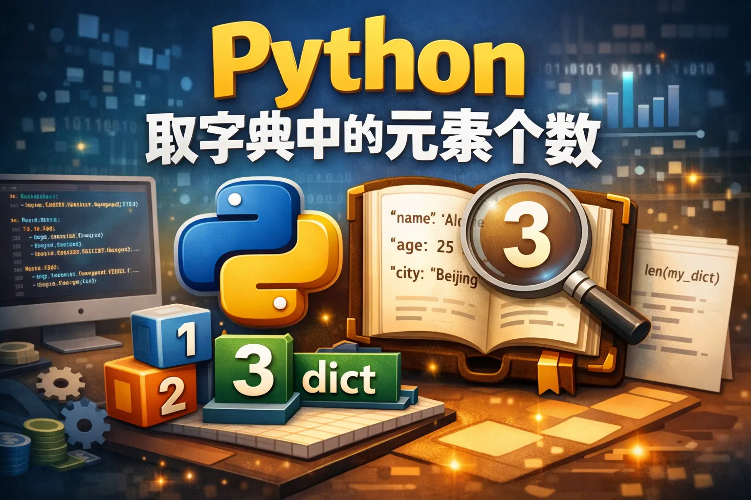 python 取字典中的元素个数