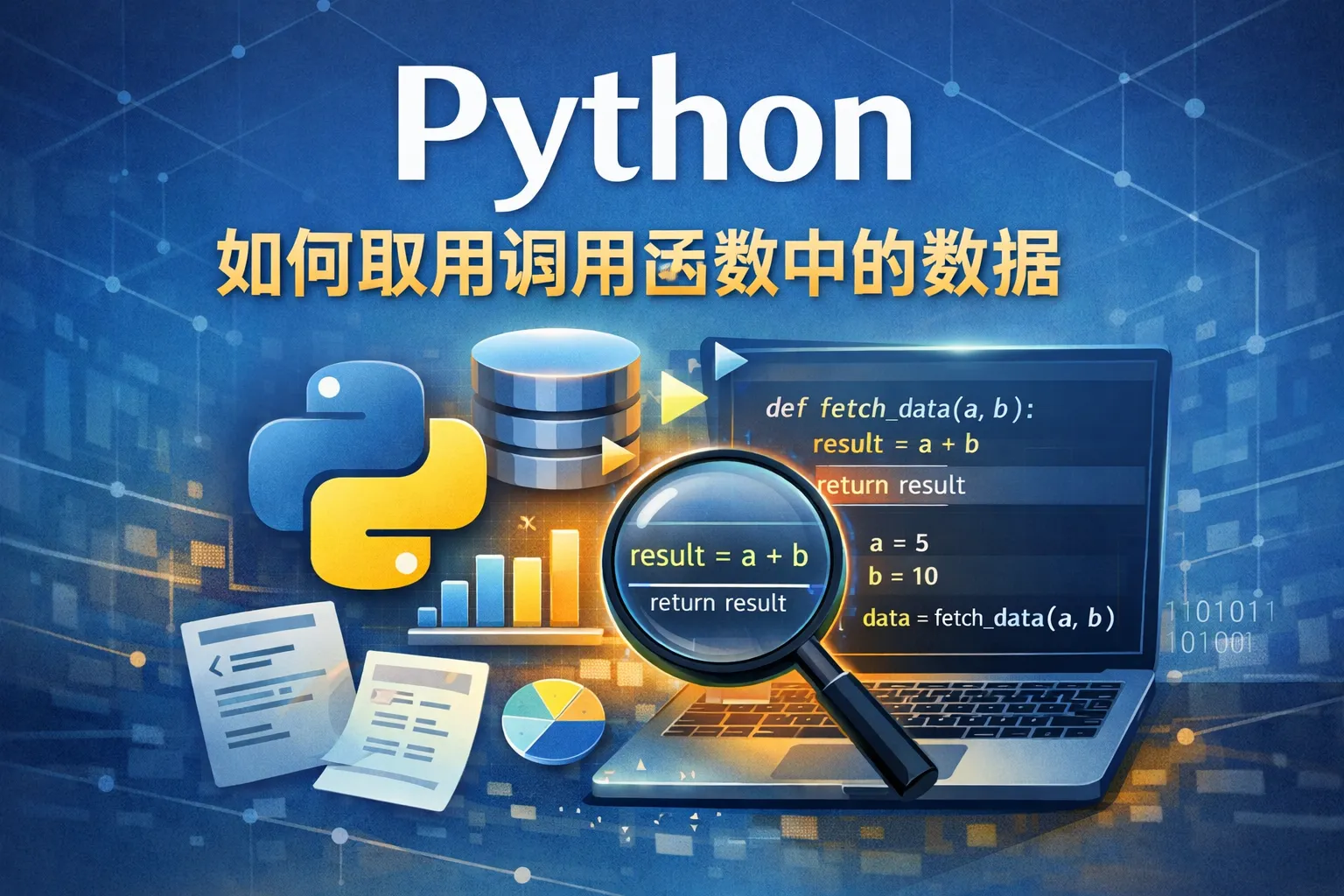 Python如何取用调用函数中的数据