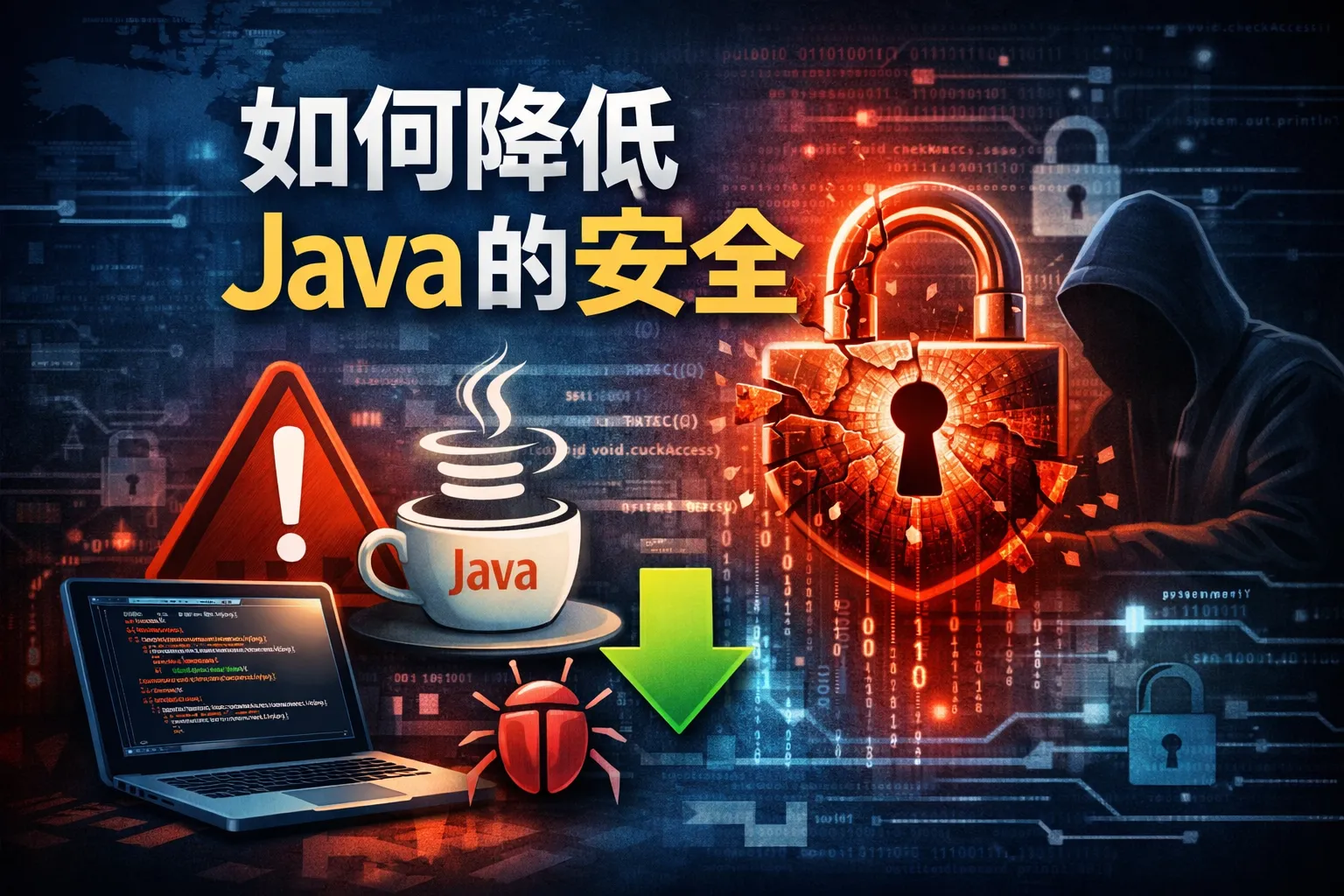 如何降低java的安全