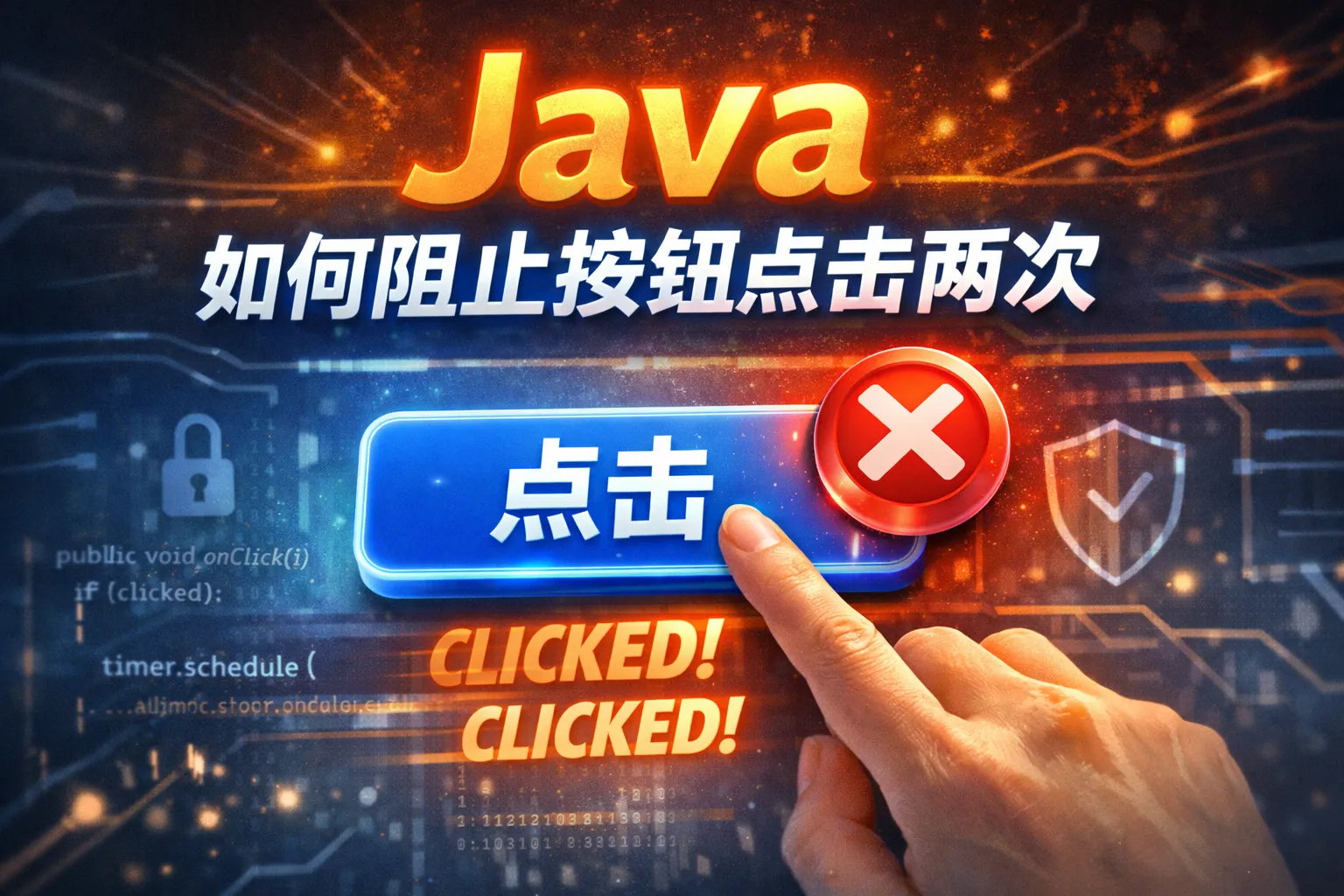 java如何阻止按钮点击两次
