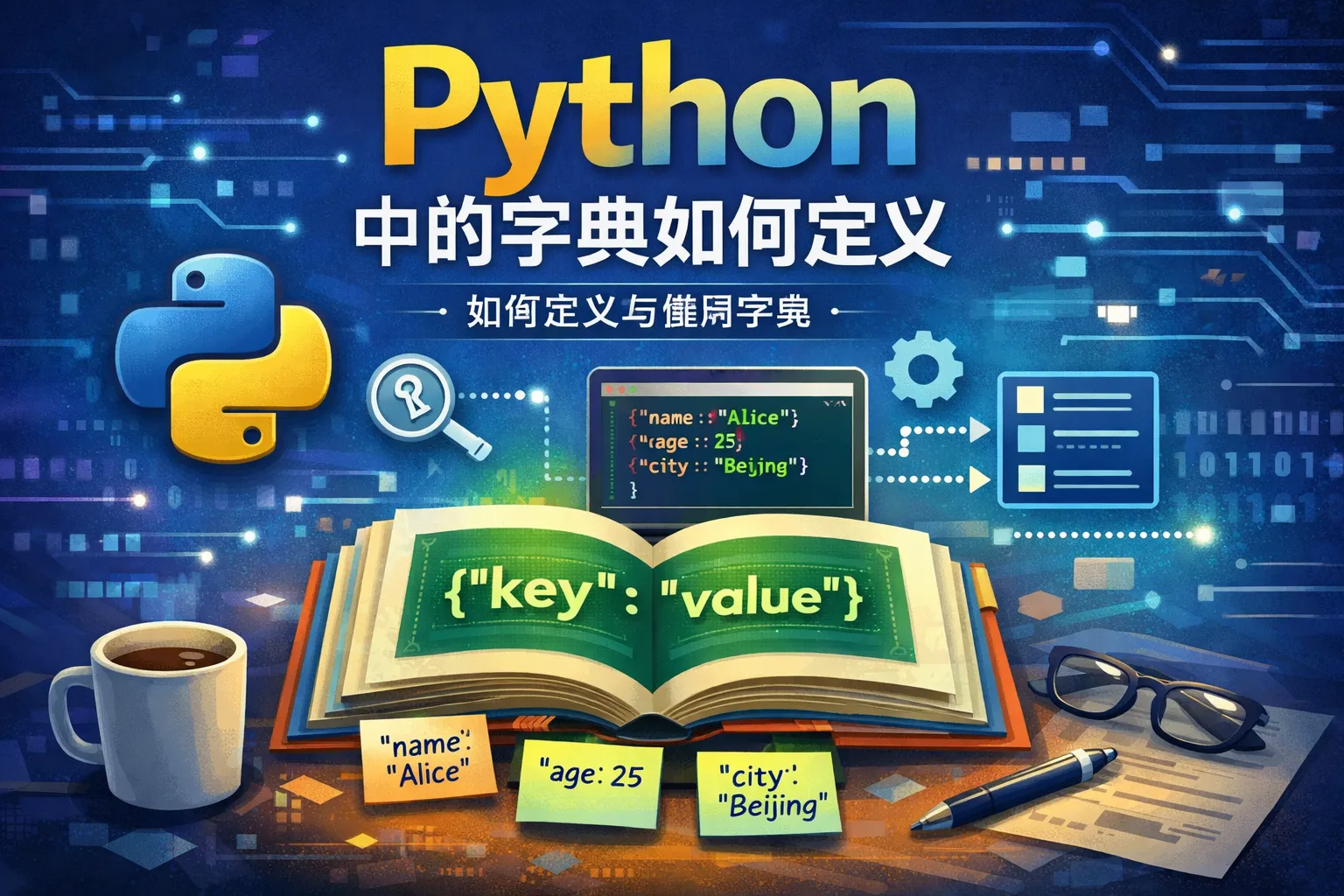 python中的字典如何定义