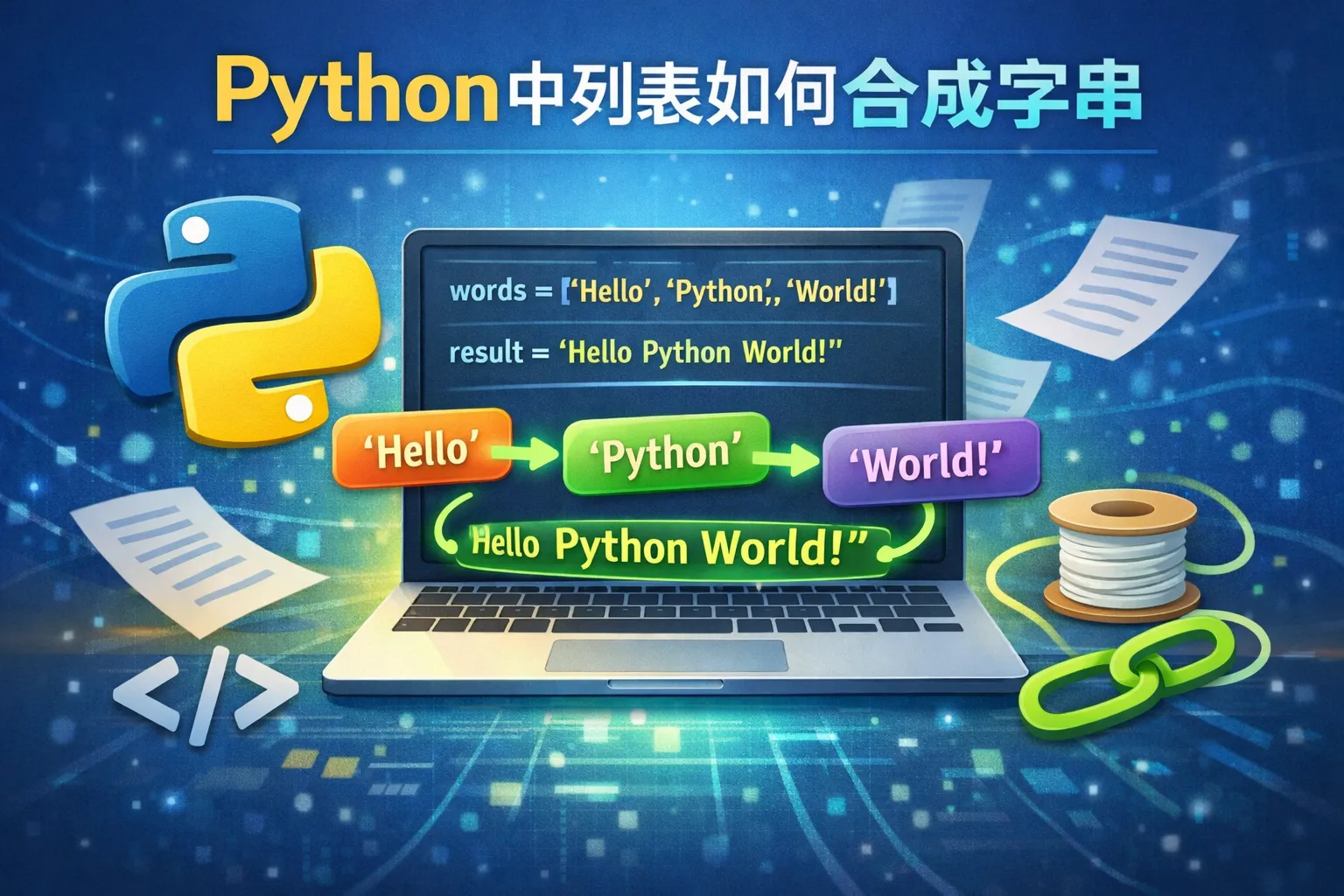 Python中列表如何合成字符串