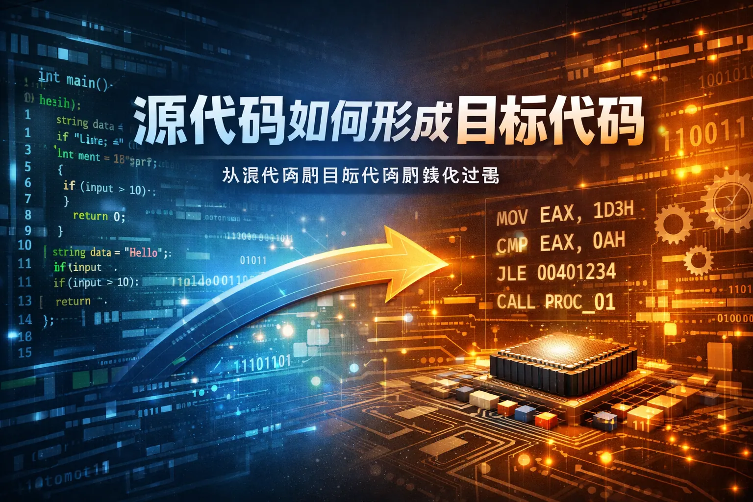 源代码如何形成目标代码